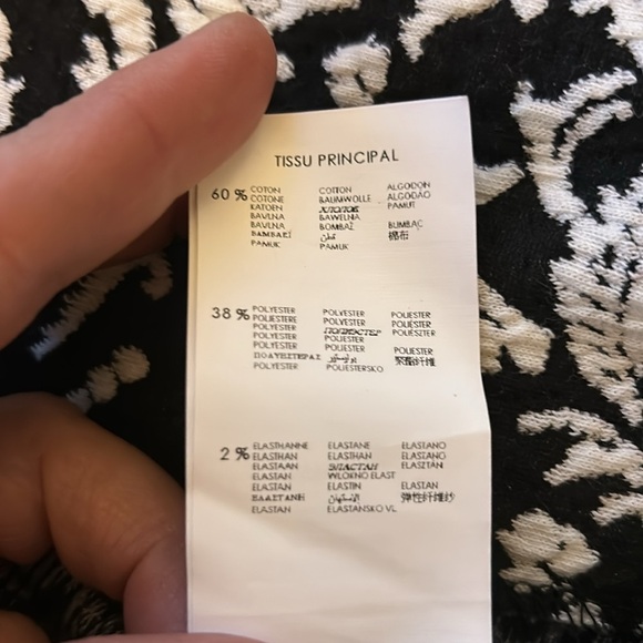 Promod Monochrome Floral Blouse - Picture 9 of 11